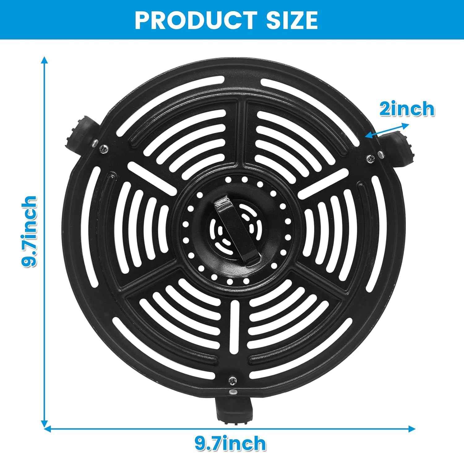Air Fryer Grill Pan for Ninja FD302 6.5 Qt FD101 5 Qt OS401 5 Qt Pressure Cooker Air Fryer, Air Fryer Accessories Tray Grill Plate Crisper Plate Replacement Parts for Ninja OP302 OP305 FD305 Air Fryer