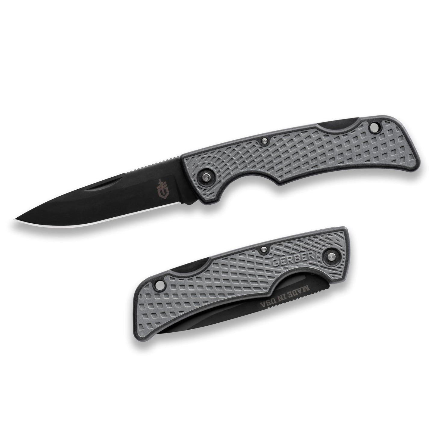 Gerber Gear US1 Pocket Knife - Plain Edge Blade Folding Knife - EDC Gear and Equipment - Grey