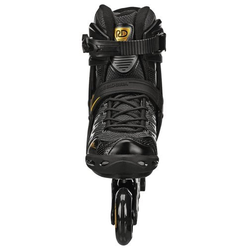 Roller Derby AERIO Q-60 Men's Inline Skates, Black/Gold, Size 12