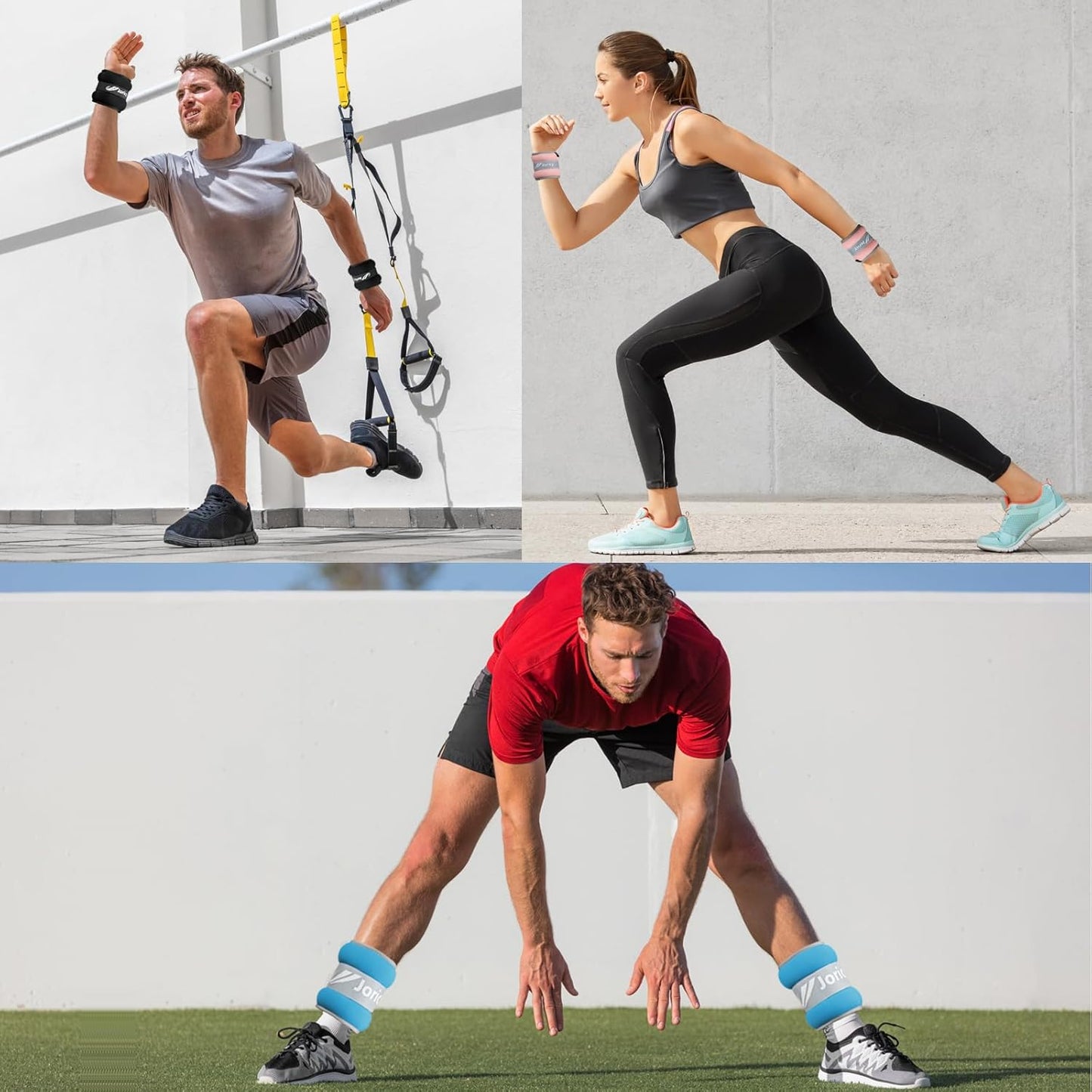 Skiennix Ankle Weights - Adjustable 1-20 LBS for Men & Women | Perfect for Fitness, Running & Therapy