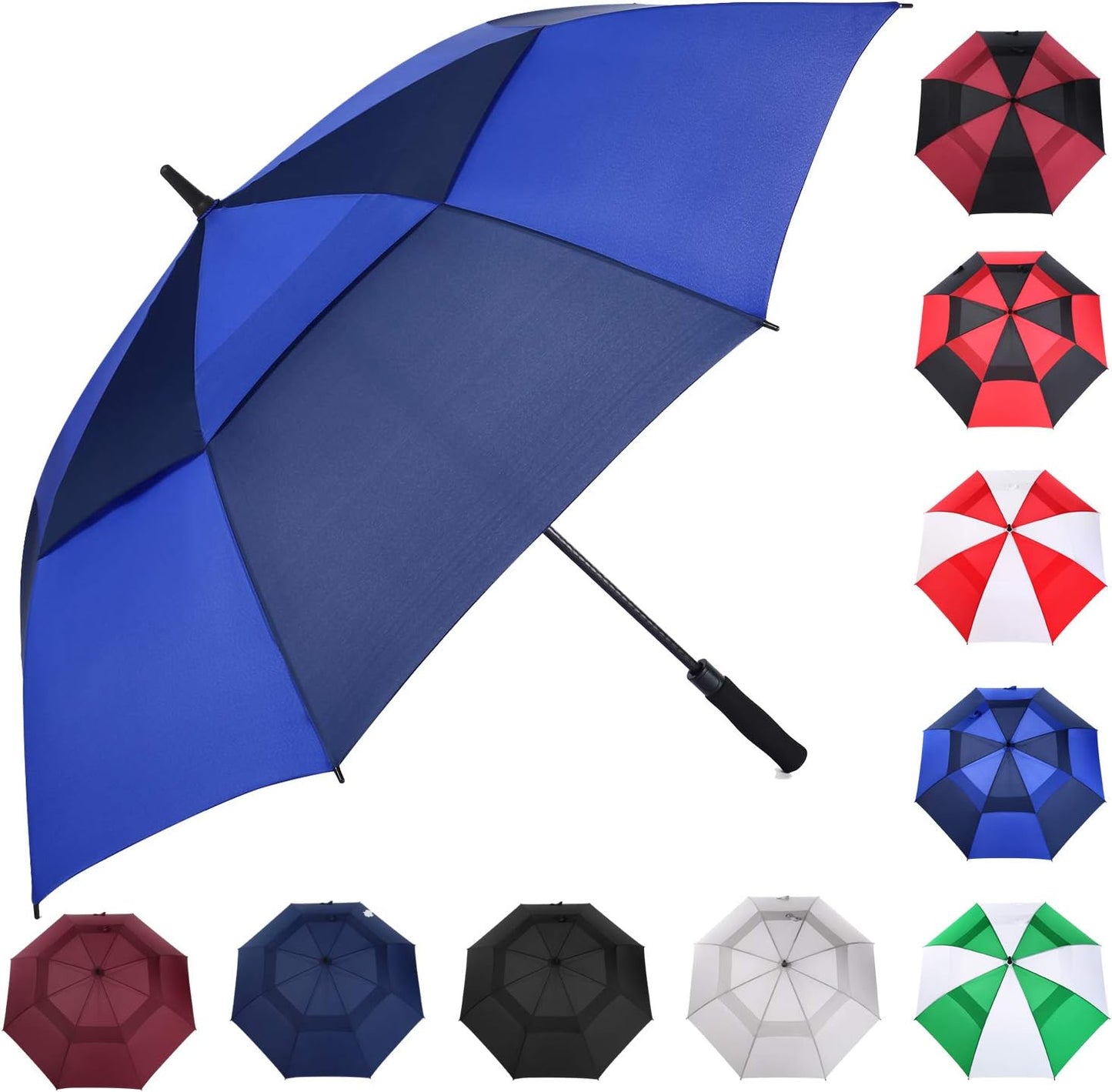 MRTLLOA Golf Umbrella - Extra Large 54/62/68/72 Inch | Automatic Open, Windproof & Waterproof