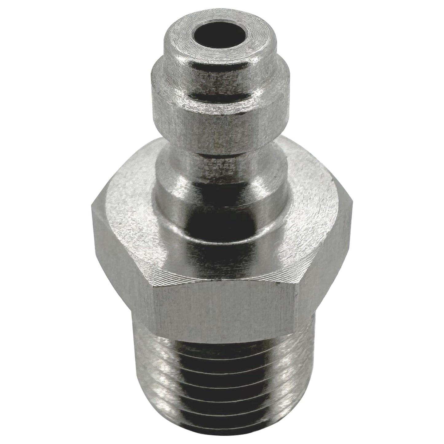 HMKUGO M12x1.25 Male Thread PCP Paintball Charging Fittings, Stainless Steel 8mm Quick-Disconnect Plug Adapter