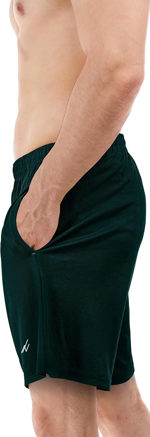 NY Threads Men's Athletic Shorts - Quick-Dry, Lightweight Loose-Fit Gym Shorts with Pockets