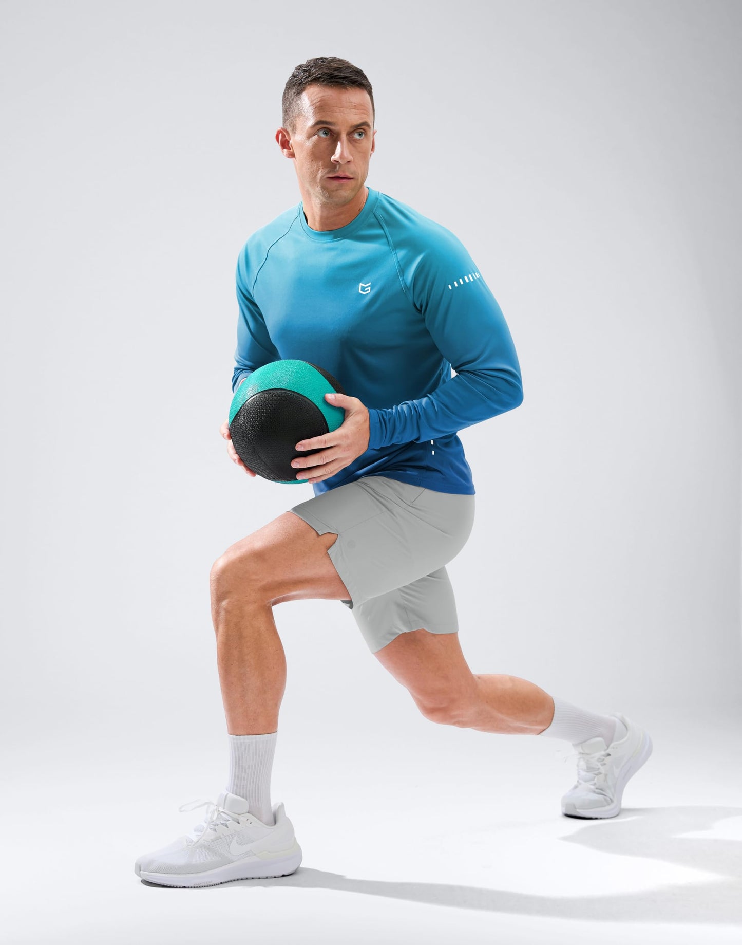 Men's Sun Protection Long Sleeve Shirts UPF 50+ Rash Guard for Men SPF UV Fishing Workout Hiking Athletic Running Shirt