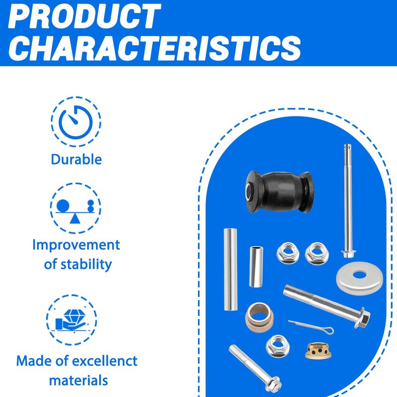 FIXHAWK Front Lower Arm King Pin Spindle Knuckle Bushing Repair Kit Fit for Yamaha G22 G29 Gas and Electric Golf Cart,Replace OEM# 91402-25020-00 91490-25020-00 2NL-23448-00-00