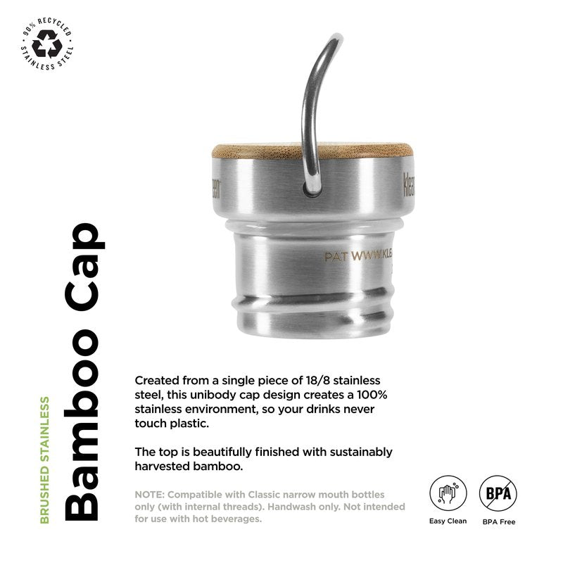 Bamboo Cap - Brushed Stainless