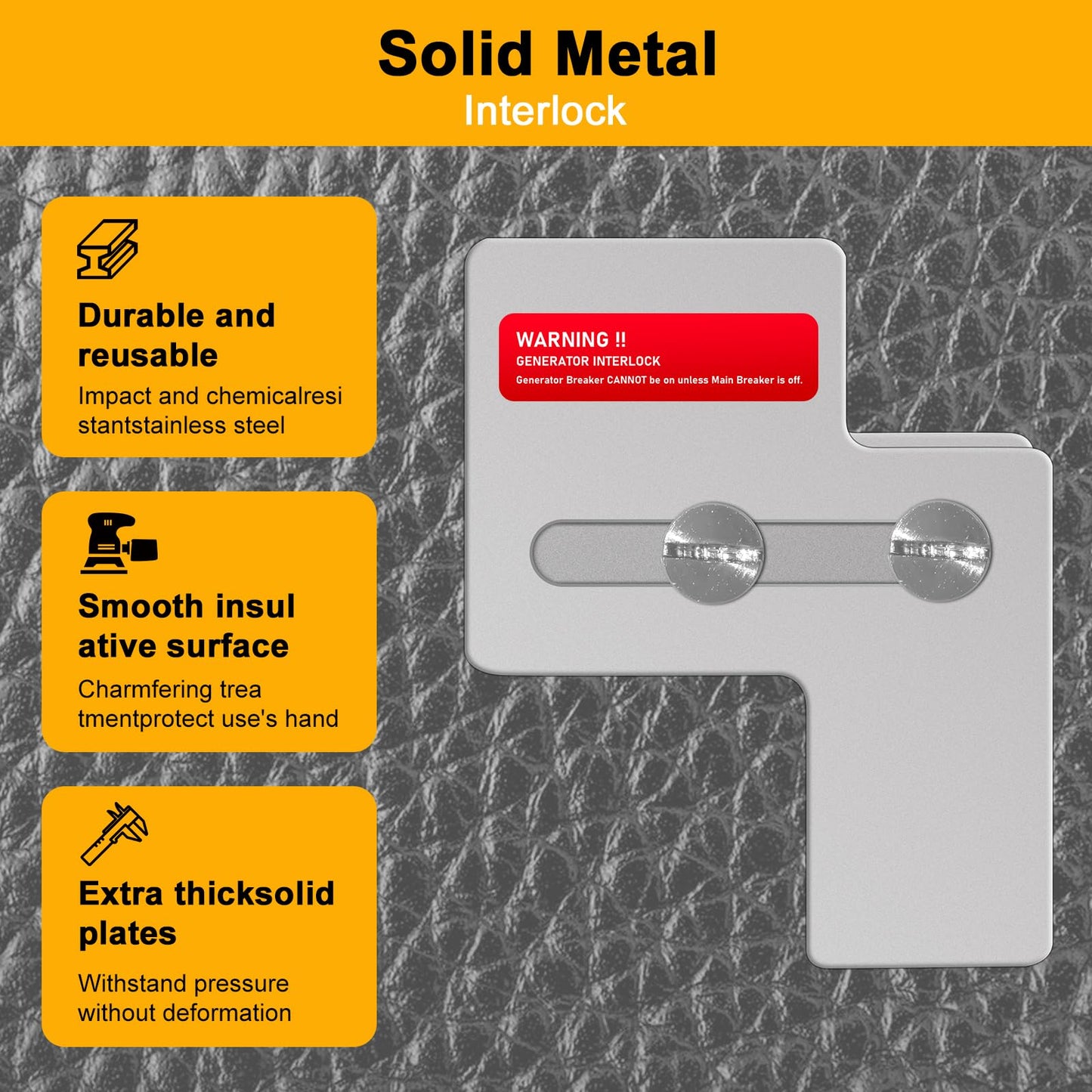 QYZZRS Generator Interlock Kit Compatible with for Siemens 100 Amp/Murray 100 Amp Breaker,Professional and Interlock Kit