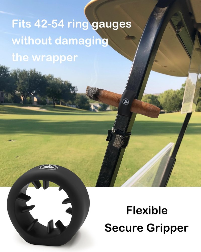 Safuns Magnetic Holder for Golf Cart – Ultra Strong Magnet & Secure Clip, Fits 42–54 Ring Gauge – Portable Holder for Golfing, Fishing, Grilling & Outdoor Use (2-Pack)