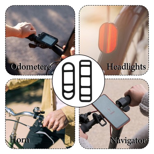 44 Pcs Rubber Straps Bike Flashlight Mount Bike Light Band Bicycle Light Silicone Straps Bike Silicone Mount Band for Cell Phones Speaker Lights Holder Bicycle Handlebar Bicycle Light Sets(Multisize)