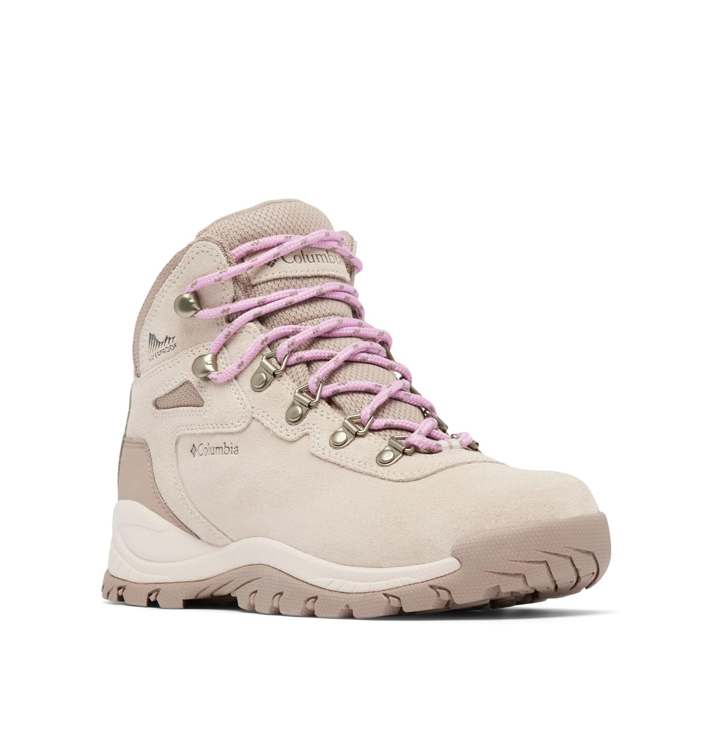 Columbia Womens Newton Ridge Plus Waterproof Amped, Dark Stone/Cosmos, 5.5
