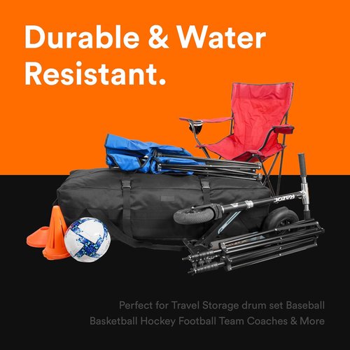 Fitdom 106L Heavy Duty Extra Large Duffle Bag - Durable, Water Resistant, Perfect for Camping & Sports Equipment