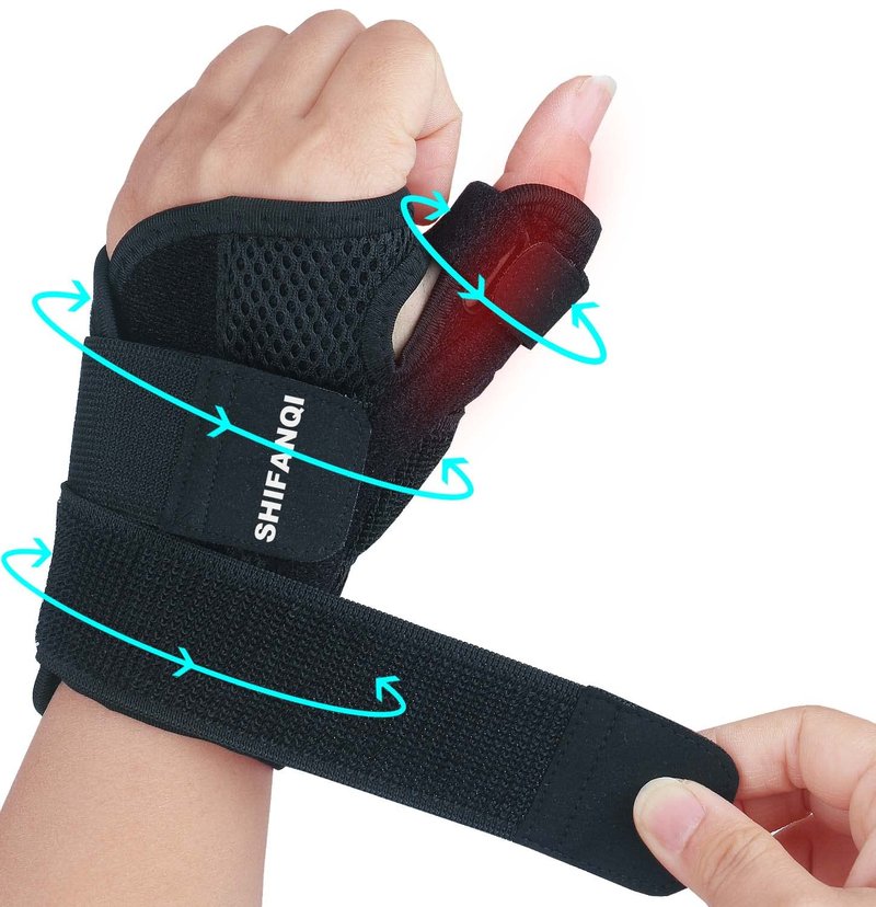 SHIFANQI Thumb Brace for Right or Left Hand, Thumb Stabilizer for Carpal Tunnel, Tendonitis, Arthritis, Sprains, De Quervain's Tenosynovitis, Wrist Brace with Thumb Spica Splint (Copper Infused)