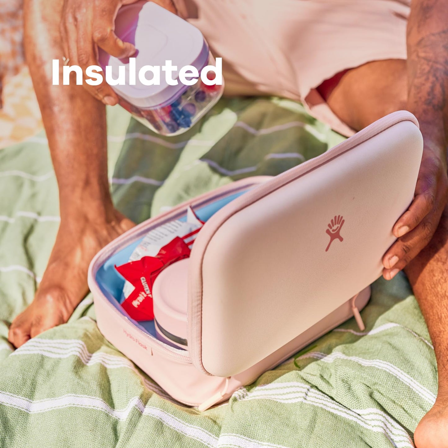 Hydro Flask Carry Out Lunch Box – Insulated Adult Lunch Cooler for Men and Women 5 L Surf Blue