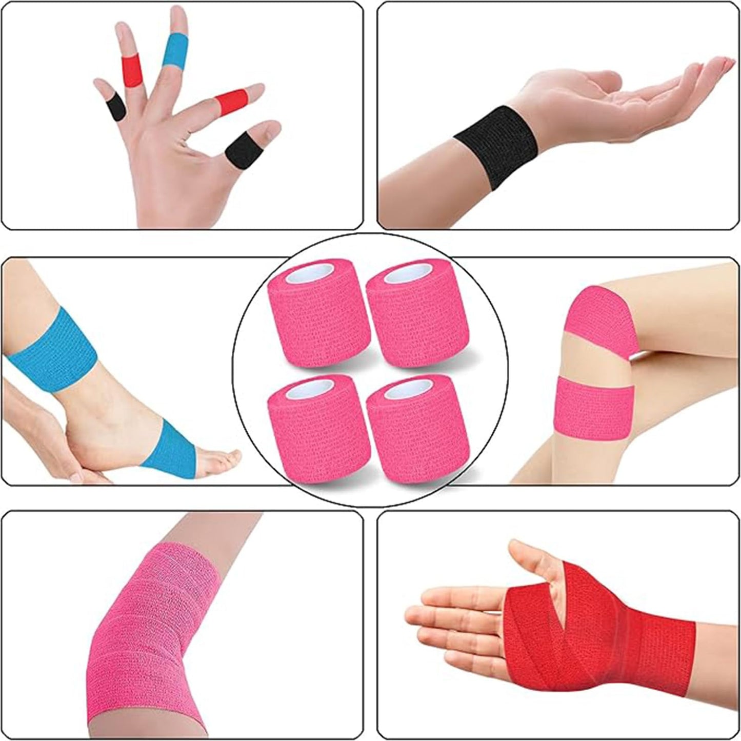 60 Pack Gentle Pink Tapes Painless Removal C-8