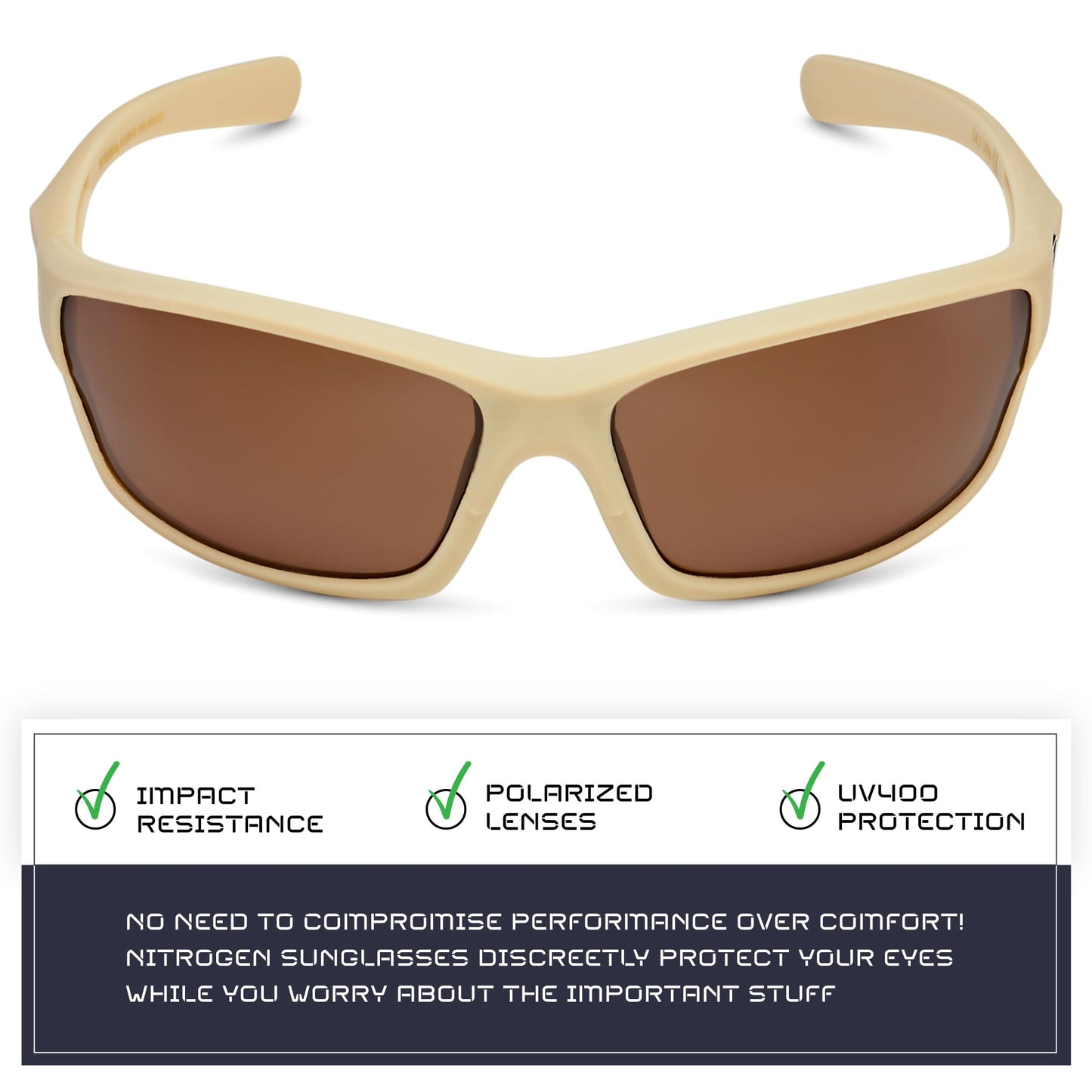 Nitrogen Polarized Wrap Around Sport Sunglasses for Men Women UV400 Driving Fishing Running Sun Glasses
