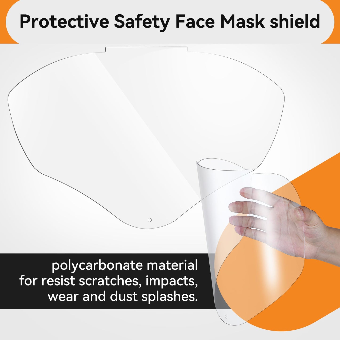 Feekoon Face Shield Replacement Lens Compatible with S8555, Compatible with Honeywell/Uvex S8500/S8510 Face Shield, Protective Safety Visor Replacement, with Clear Polycarbonate, Anti-Fog(1 Pack)
