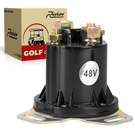 Roykaw Golf Cart Solenoid 48 Volts 150A 4 Terminal for 48-Volts EZGO RXV 2008-up Electric Golf Cart, OEM #649373?624317
