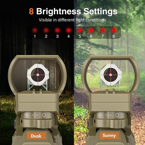 CVLIFE Reflex Sight - 1x28x40mm Red Dot Optics with 4 Adjustable Reticles for 20mm Picatinny Rail