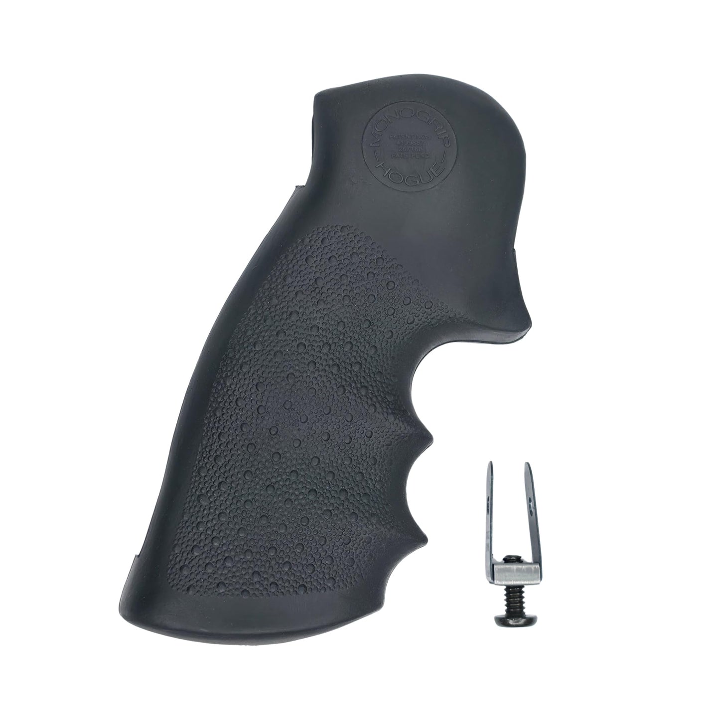 Hogue OverMolded Rubber Monogrip for S&W N Frame, Square Butt Revolver Grip, Black - 29000