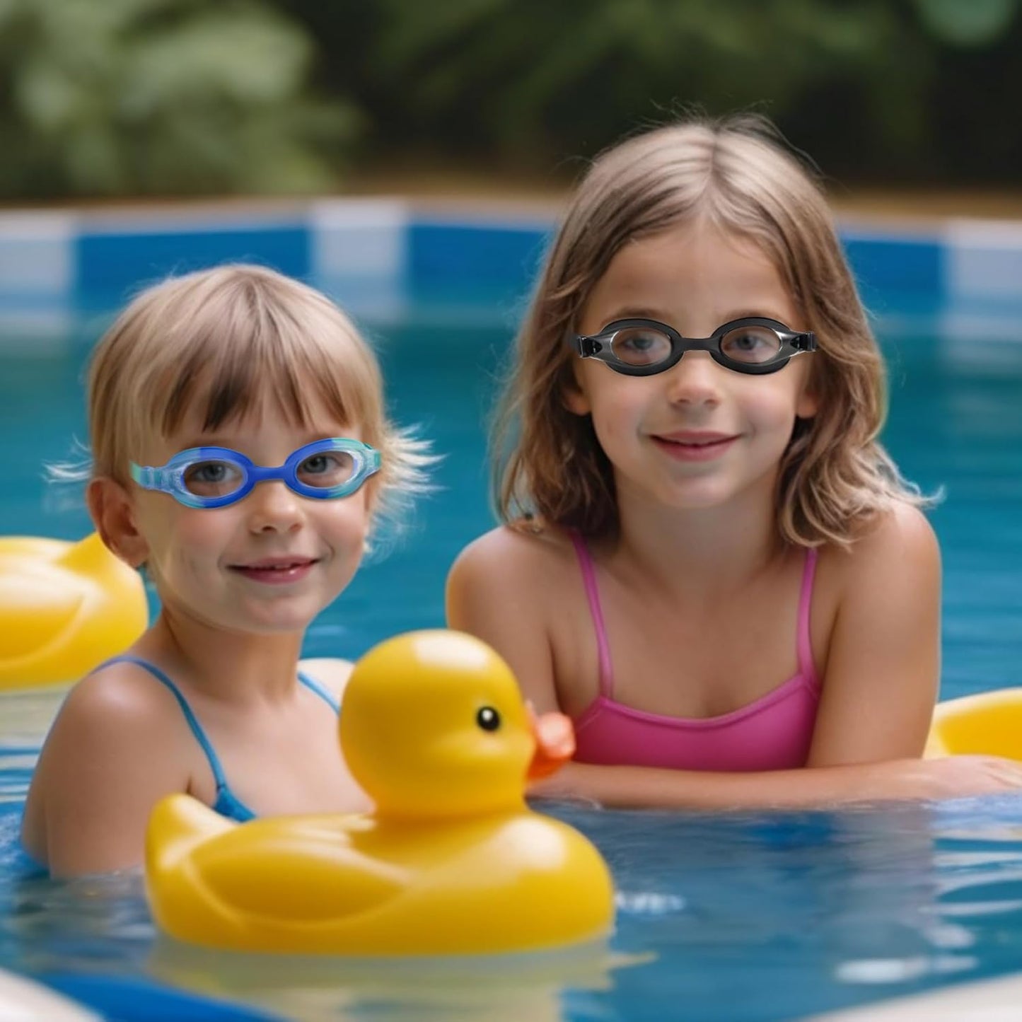Skiennix Kids Swim Goggles - Anti-Fog UV Protection, Leak-Proof Design | 2 Pack for Ages 6-14