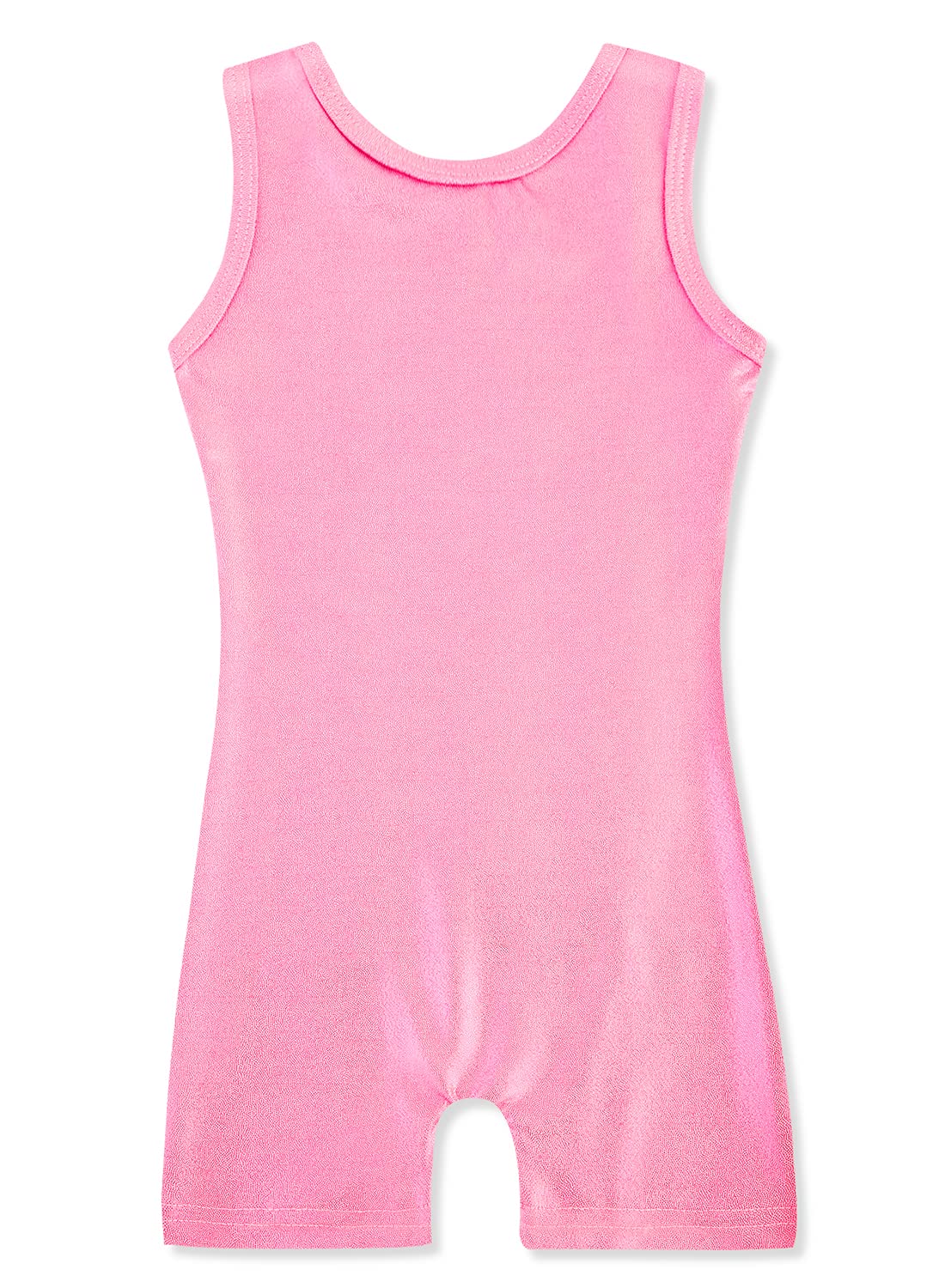 HOZIY 4t Gymnastics Leotards for Girls 5t Kids Leo Gymnastic Biketard Sleeveless With Shorts Clothing Clothes for Child Tumbling Outfits Pink Sparkly Sparkle Bodysuits