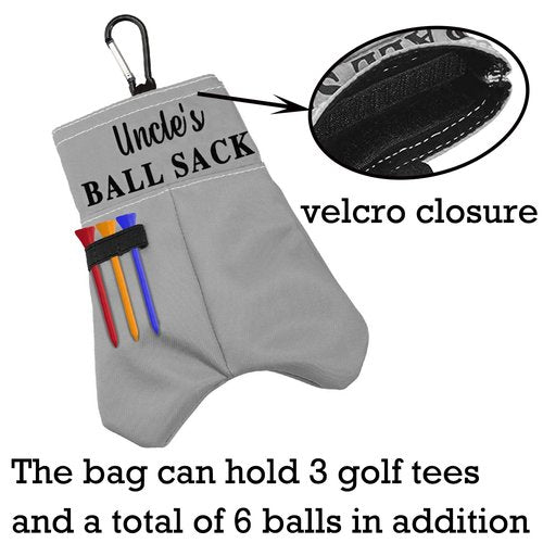 BLUPARK Uncle's Golf Ball Sack - Storage Pouch for Uncle