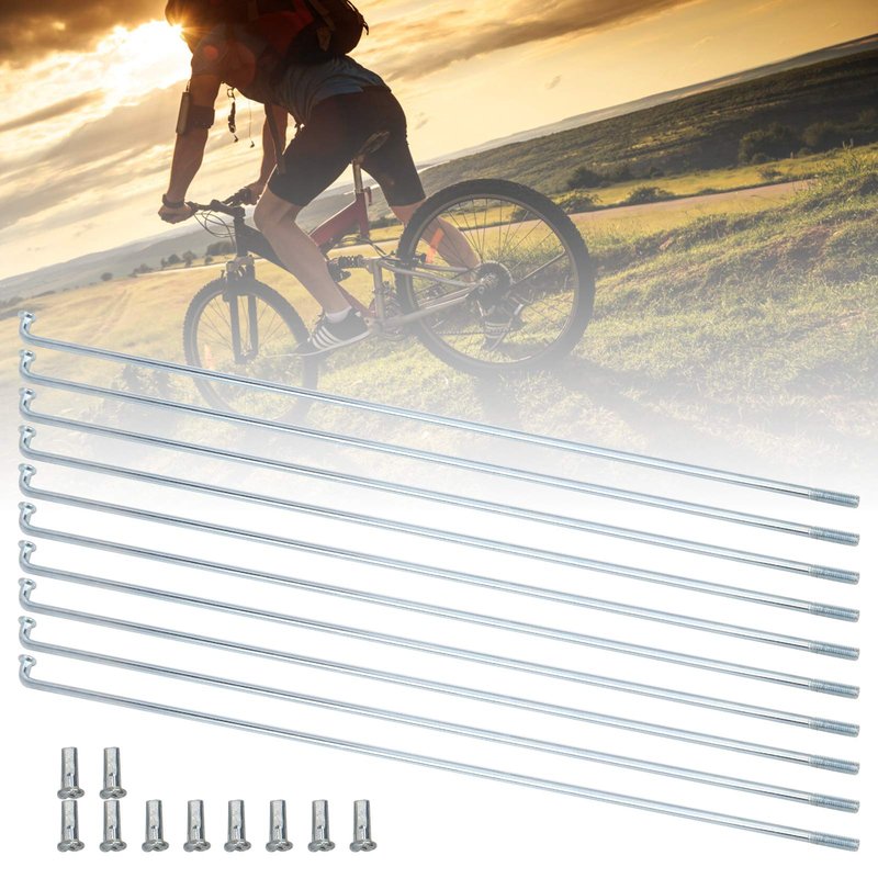 Bicycle Spokes, Durable Stainless Steel 13G 2.2mm Spokes for Adult Tricycles, Repair Kits, and Mobility Scooters