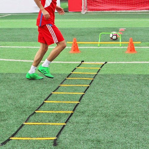 wellsem Footwork Ladder Agility Ladder with Ladder Bag, High Intensity Speed Ladder Best Football Drills Agility Equipment for Agility Training and More