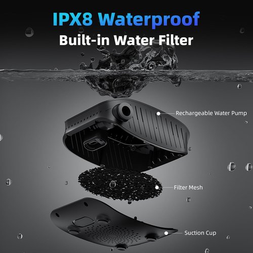 Moriko Portable Shower for Camping, 8000mAh Rechargeable Camping Shower Pump, 5 Shower Modes & IPX8 Waterproof, 5 Gallons Foldable Bucket, Outdoor Shower for Hiking, Travel, Car, Pet, Beach, RV, Boat