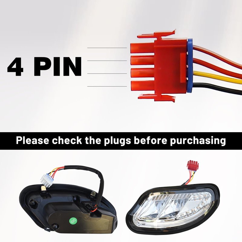Orle Oko LED Head Tail Light Kit For EZGO Freedom/t48 2014-UP Gas or Electric Golf Cart Models Front Rear Replace 12V Light Kit Assembly For EZGO Freedom