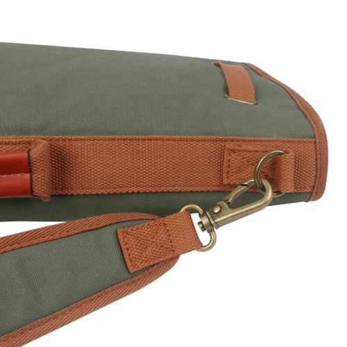 TOURBON Lightweight Golf Bag Practical Golf Travel Club Carrier Case with Golf Accessory Pouch - Green