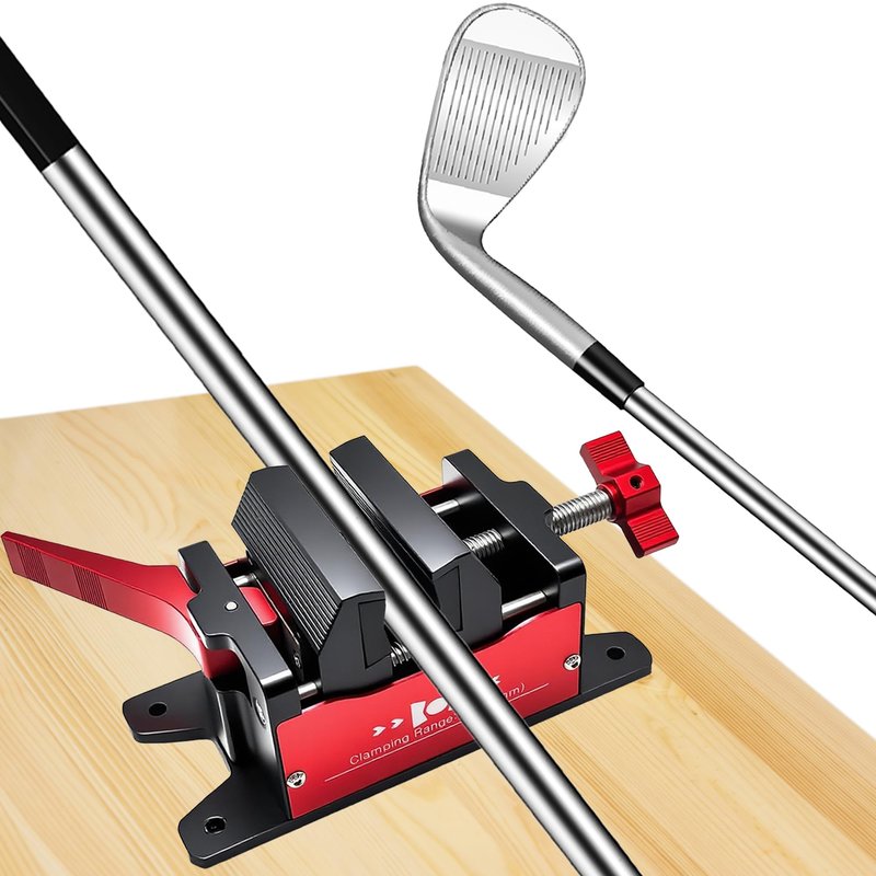 NeonArtistry Golf Club Vise Clamp with Quick Release – Aluminum Golf Shaft Clamp for Regripping, Grip Removal, Club Repair (6–28mm Range)