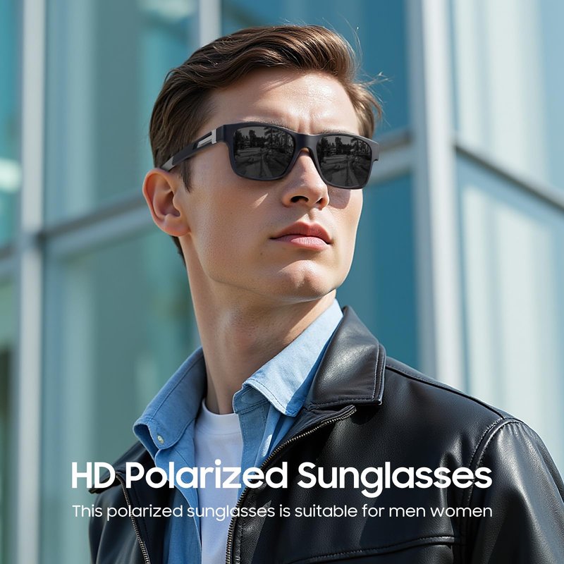 Ulknyss Polarised Sunglasses Mens Sports Sun Glasses UV400 Protection for Men Driving Fishing Running Sun Shades