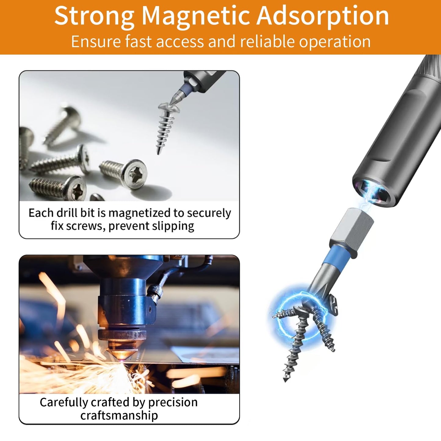 24 in 1 Magnetic Ratchet Screwdriver Set, Multi Bit DIY Magnetic Screwdriver Set with Detachable Ratchet Handle, Portable Precision Repair Tool Kit for Furniture, Electronics, Bicycle