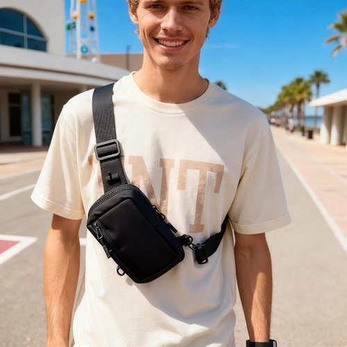 GORELAX Compact Crossbody Sling Bag - Versatile Chest Pack for Men & Women | Ideal for Running & Travel