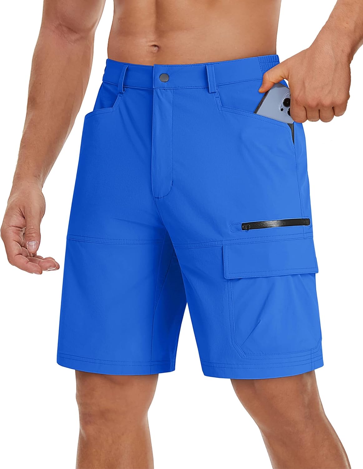TACVASEN Men's Quick-Dry Cargo Shorts - Water-Resistant Casual Hiking & Golf Wear | Summer Outdoor Style