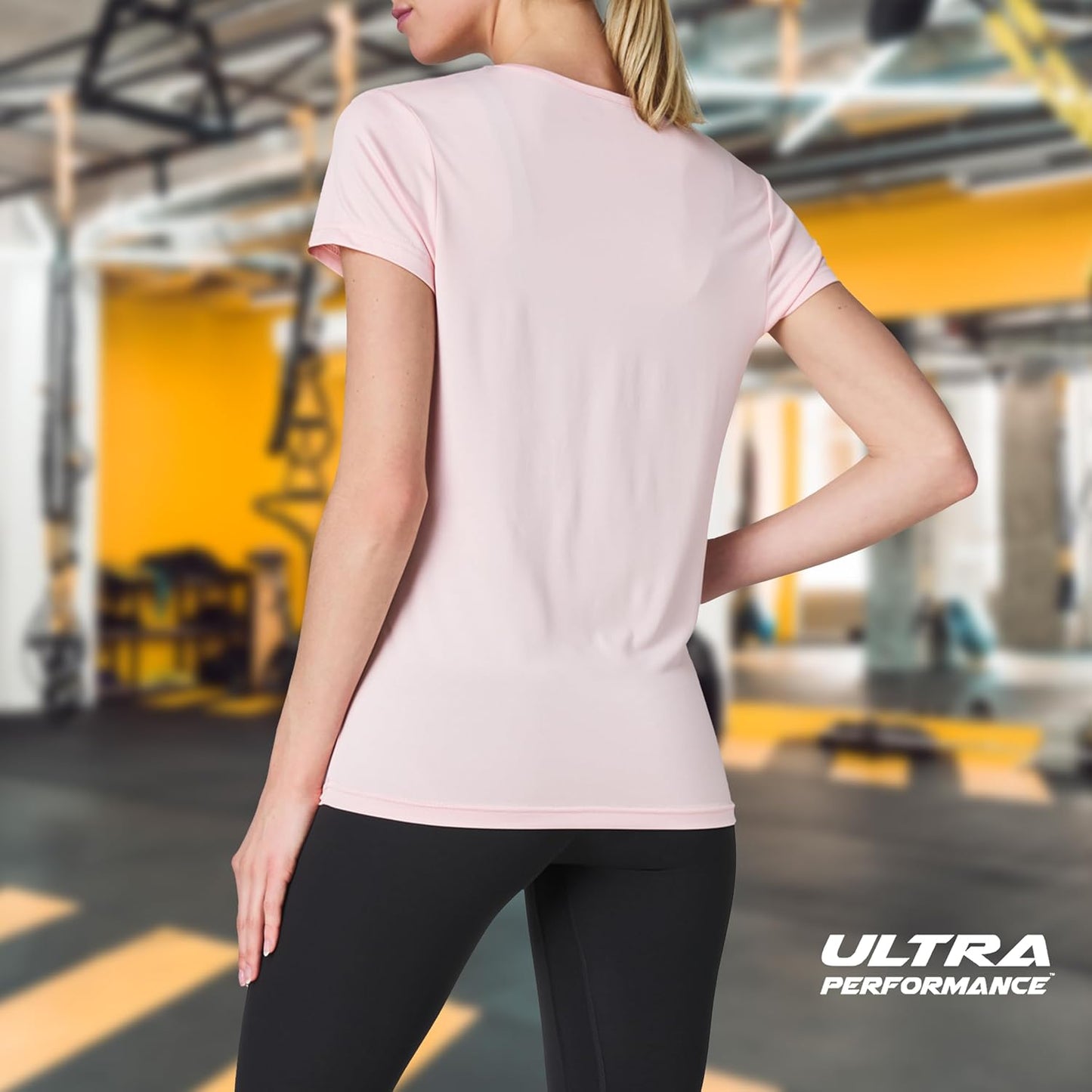 Skiennix Women's V-Neck Activewear T-Shirts - 3 Pack Athletic Short Sleeve Gym & Yoga Tops