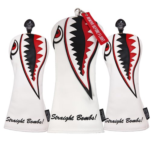 New Flying Tiger Warshark Golf Head Cover for Golf Head Club Available for Driver/Fairway/Hybird Club (Fairway Cover)