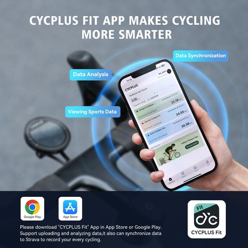 CYCPLUS GPS Bike Computer, Wireless Cycling Computer, ANT+ Bluetooth Bicycle Speedometer Odometer IPX6 Waterproof, Rechargeable with 2.5 Inch Screen for Bikers Outdoor Cycling(New Upgraded)