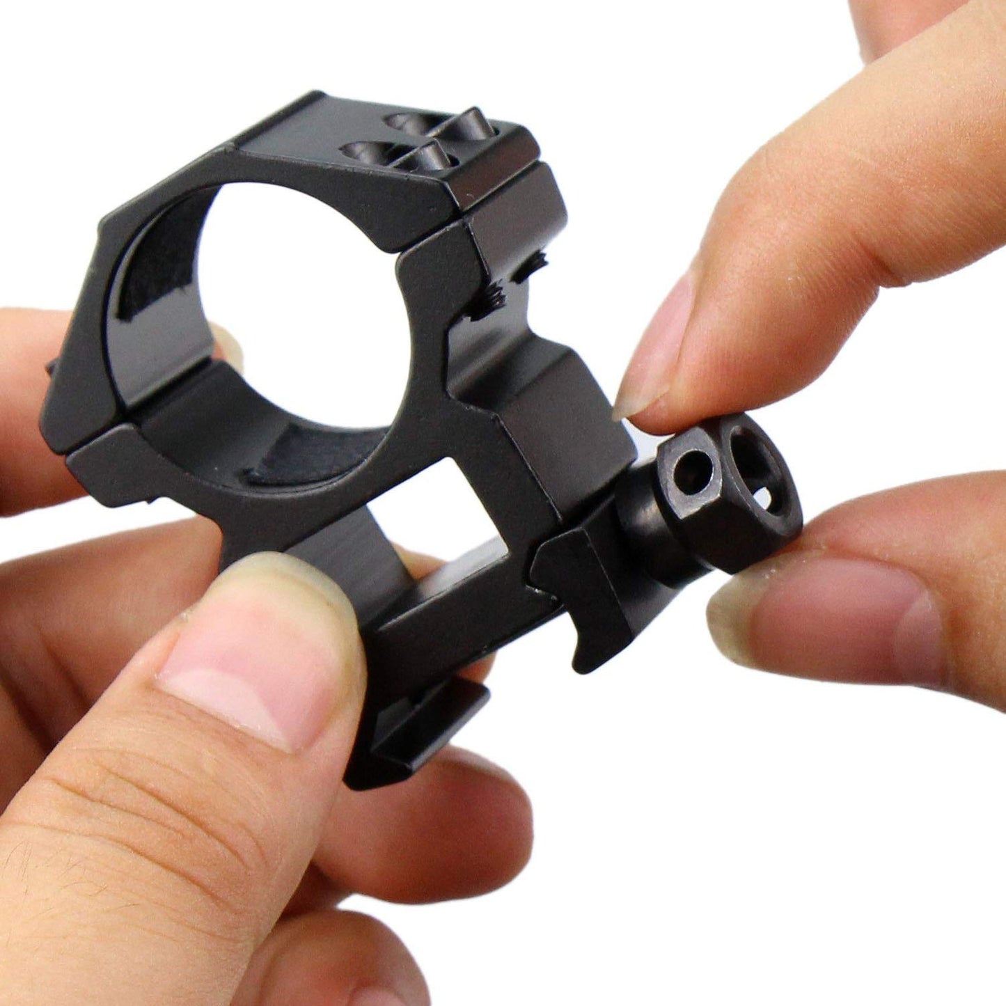 Modkin 1 Inch Scope Rings Set of 4, 2 Pieces High Profile Scope Mounts and 2 Pieces Medium Profile Scope Rings for Picatinny Rail