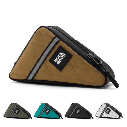 ROCKBROS Bike Frame Triangle Pouch - Waterproof Small Bicycle Bag for Men, Women & Kids - Road & Folding Bike Accessory