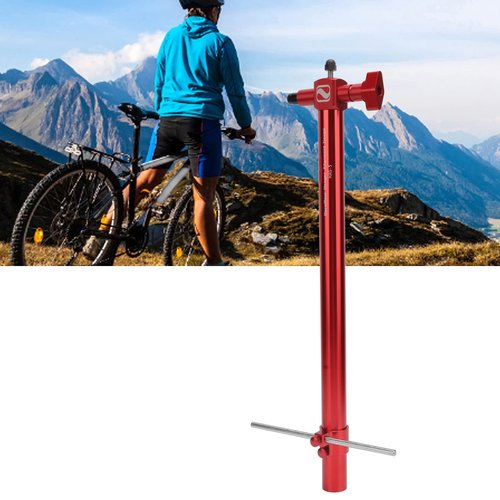 POENVFPO Derailleur Alignment Tool,Portable High Strength Aluminium Alloy Rear Derailleur Hanger Alignment Repair Tool (Red)
