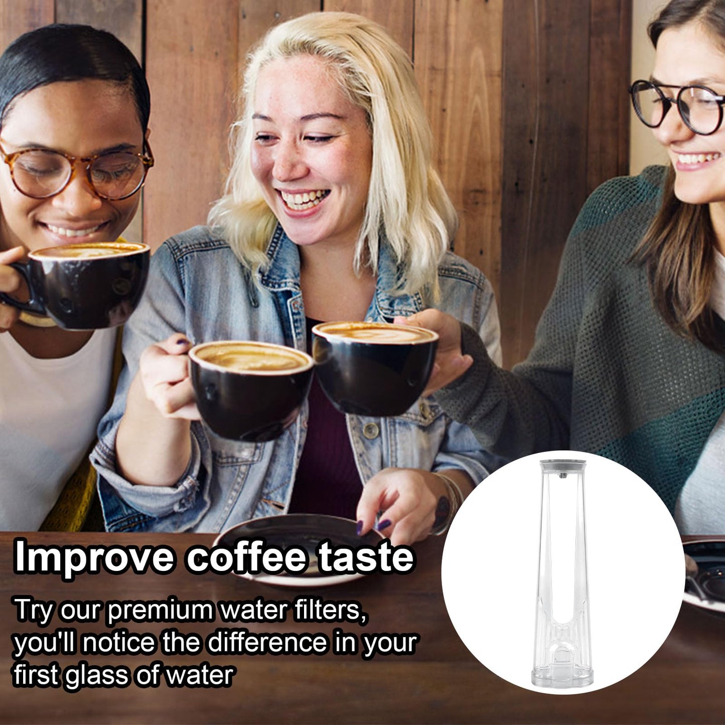 Water Filter Holder for Keurig 2.0 Brewers, Water Reservoir Filter Starter Kit Replacement Parts Compatible with Keurig Coffee Machines Maker