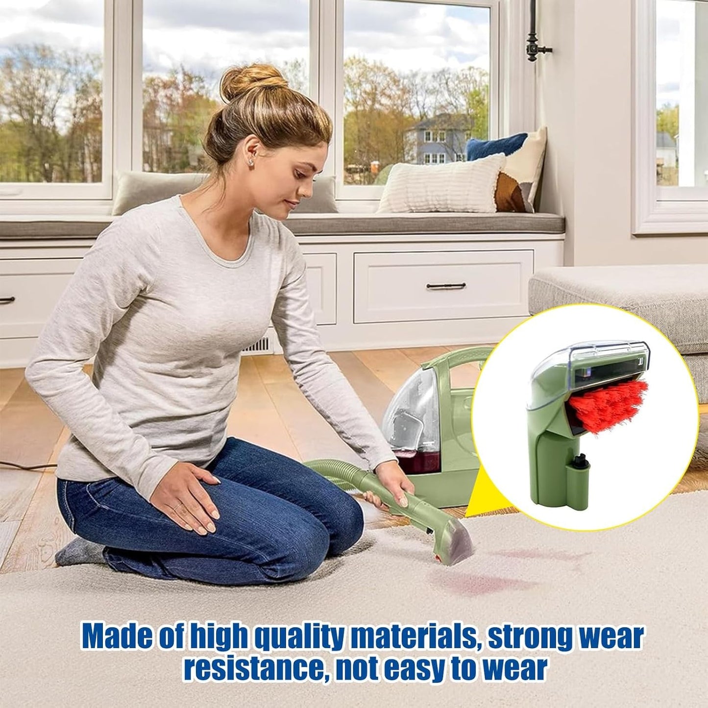 Detetap 1400B Tough Stain Brush for Bissell Little-Green Vacuums Replacement Brush Head Compatible with Bissell 1400B 1425 1400W 1400 1844 2290A Series Vacuums