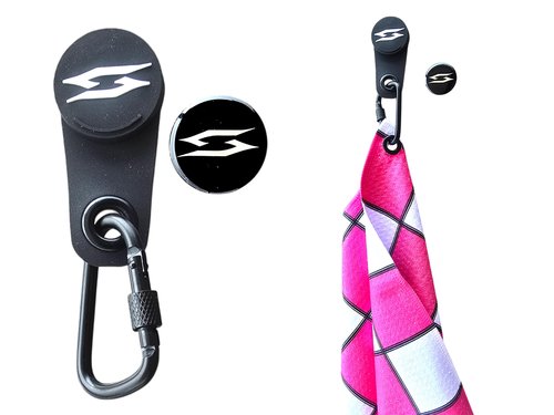 Scale Wear Design CaddyMag Magnetic Golf Towel Clip with Ball Marker – Attach Your Towel to Carts, Clubs, and Bags with Ease and Security