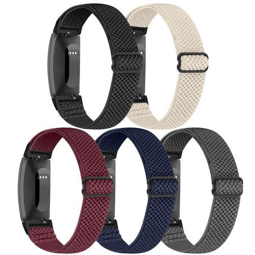 enkic Elastic Watch Band Compatible with Fitbit Inspire /3/2/HR/Ace 2/3, Soft Nylon Sport Wristband Replacement Straps For Women & Men