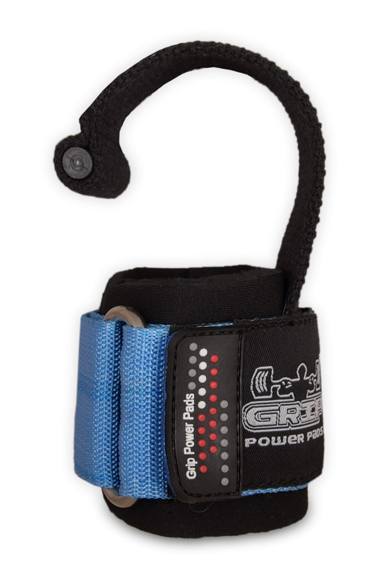 Gym Lifting Dowel Straps Neoprene Padded Wrist Wraps for Weight Training, Bodybuilding & Fitness – Wrist and Grip Support, 2 Pack (Blue)