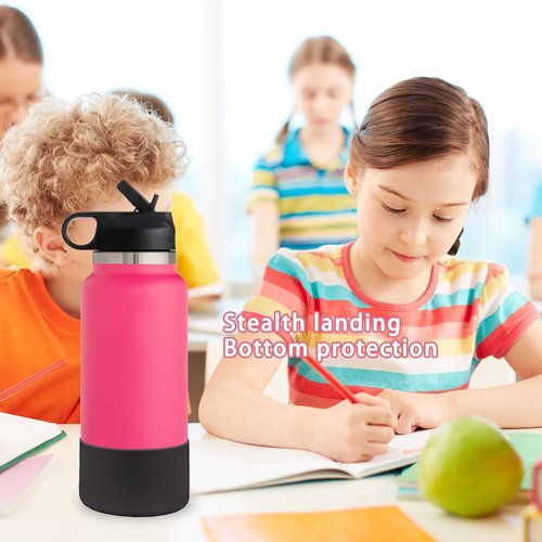 HEYSKAY Protective Silicone Boot for Hydro Flask Water Bottle Wide Mouth Water Bottle Anti-Slip Silicone Boot Bottom Protector Water Bottle Accessories