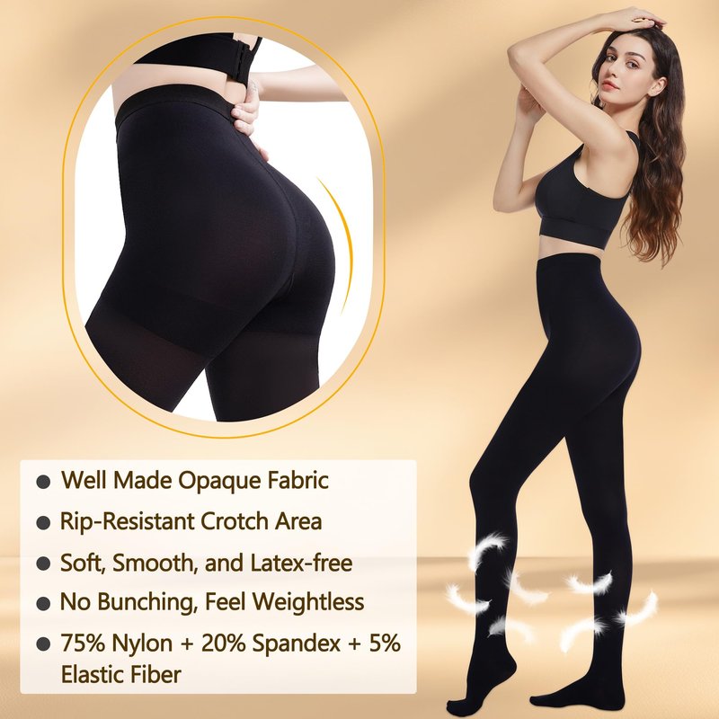 Myshear Medical Compression Pantyhose for Women Men, 15-20 mmHg Compression Tights, Closed Toe Graduated Compression Stockings, High Waist Compression Leggings, Support Hose for Varicose Veins, Edema