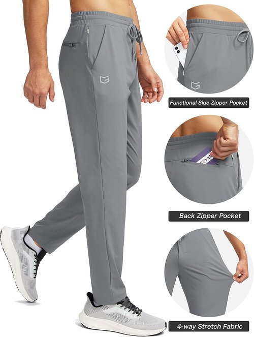 G Gradual Men's Sweatpants - Tapered Athletic Pants with 4 Pockets for Running & Gym Workouts
